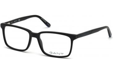 Image of Gant GA3165 Eyeglass Frames - Matte Black Frame Color, Matte Black Lens Color