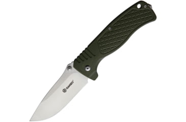 Image of Ganzo Knives G722 Framelock Green Folding Knife, 3.5 satin finish 440C stainless blade, Green textured G10 handle with stonewash finish st, G722-GR