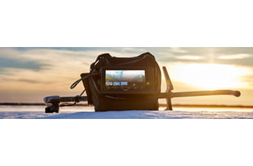 Image of Garmin ECHOMAP LiveScope Plus Lithium Ion Ice Fishing Bundle, 010-02688-35