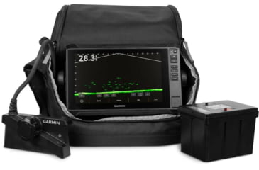 Image of Garmin ECHOMAP LiveScope Plus Lithium Ion Ice Fishing Bundle, 010-02688-35