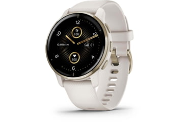 Image of Garmin Venu 2 Plus Smartwatch, Ivory/Cream Gold, 40mm, Rechargeable, 0100249602