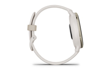 Image of Garmin Vivoactive 5 Watch, Cream Gold Aluminum Bezel w/ Ivory Case and Silicone Band, 010-02862-11