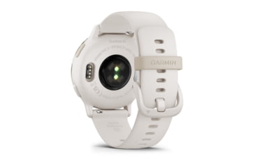 Image of Garmin Vivoactive 5 Watch, Cream Gold Aluminum Bezel w/ Ivory Case and Silicone Band, 010-02862-11
