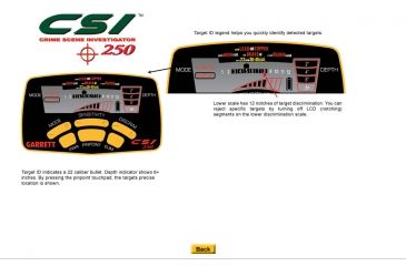 Image of Garrett CSI 250 Ground Search Metal Detector 1140070