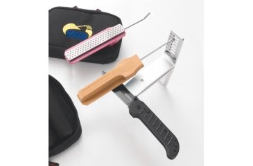 Image of Gatco Sharpeners Backpacker Diamond 2-Stone Sharpening System, Black 10011