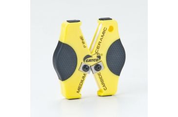 Image of Gatco Sharpeners Double Duty Sharpener, Yellow 6402