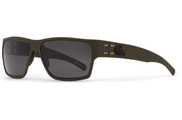 Image of Gatorz Delta Sunglasses, Cerakote OD Green Frame, Smoke Polarized Lens, Matte Black Plug, GDELCOG01P