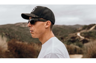 Image of Gatorz Delta Sunglasses, Cerakote OD Green Frame, Smoke Polarized Lens, Matte Black Plug, GDELCOG01P