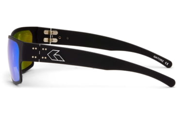 Image of Gatorz Delta Sunglasses, Matte Black Frame, Brown Polarized w/Green Mirror Lens, GDELMTBLK03P-G