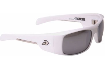 Image of Gatorz Mlkmwh02Mwh Malkin Matte White Frame Chrome Lens Sunglasses