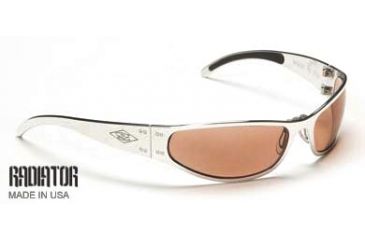 Image of Gatorz Radiator Sunglasses, Polished Frame, Rose Defender Lens RADPOL15D
