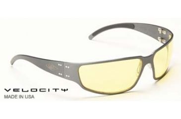 Image of Gatorz Velocity, Gunmetal Frame, Yellow Lens