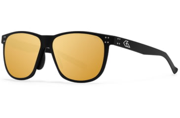 Image of Gatorz Wraith Sunglasses, Black, Engraved Logo, Digitally Optimized Polarized, Rose, Gold Mirror w. Anti- Reflective Coating, 841235127809