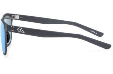 Image of Gatorz Wraith Sunglasses, Graphite, Engraved Logo, Digitally Optimized Polarized Smoke, Blue Mirror w/ Anti-Reflective Coating, 841235127816