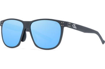 Image of Gatorz Wraith Sunglasses, Graphite, Engraved Logo, Digitally Optimized Polarized Smoke, Blue Mirror w/ Anti-Reflective Coating, 841235127816