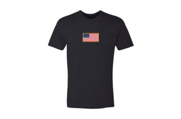 Image of GBRS Group Patriotism Front &amp; Center Short Sleeve Shirt - Men's, Black/Multicolor, Large, SS-BLK-FAC-L