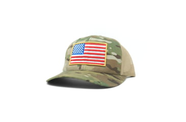 Image of GBRS Group Patriotism Trucker Hat, Multicam Black, One Size, HAT-TRK-MC-PAT
