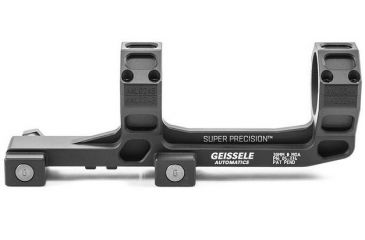 Image of Geissele AR-15/M4 Super Precision Scope Mount, 30 mm Tube, 0 MOA, Hyper Extended, Type 3 Anodized, Black, 05-374B