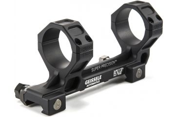 Image of Geissele SR-25/AR-10 Super Precision Series Standard Scope Mount,34mm,7075-T6 Aluminum,Black 05-409B