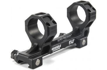 Image of Geissele SR-25/AR-10 Super Precision Series Standard Scope Mount,30mm,7075-T6 Aluminum,Black 05-419B