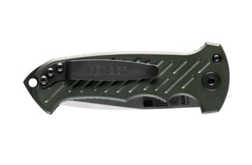 Image of Gerber 06 Auto Automatic Folding Knife, 10-th Anniversary, 8.7 in Overall, 3.5 in S30V Plain Drop Point Stonewash Blade, G10 Olive Drab Handle, 30-001263