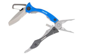 Image of Gerber Crucial Tool, Blue, Clam Pack, 31-002951