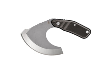 Image of Gerber Downwind Ulu Fixed Blade Knife, 3.5in 7Cr17MoV Steel Stonewash Blade, Black G-10 Scale Handle, 30-001822