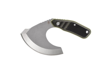 Image of Gerber Downwind Ulu Fixed Blade Knife, 3.5in 7Cr17MoV Steel Stonewash Blade, Olive G-10 Scale Handle, 30-001824