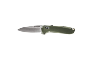 Image of Gerber Highbrow Assist Open Folding Knife, Flat Sage handle, Plain Edge