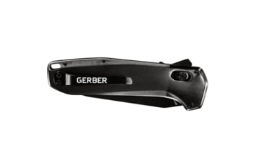 Image of Gerber Highbrow Assist Open Folding Knife, Onyx Handle, Plain Edge