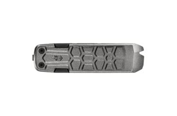 Image of Gerber Lockdown Pry Multi-tool, 2.5in, Matte Black Drop Point Blade, Silver Aluminum Handle, 30-001593