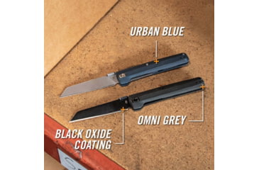 Image of Gerber Pledge Knife, 3.7in, Plain Blade, Blue Handle, 31-004073