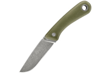 Image of Gerber Spine Fixed Blade Knife, 8.5 in Overall, 3.75 in Drop Point 7Cr17MoV Blade, Green Rubberized Glass Filled Nylon Handle, Clam, 31-003486NRRP