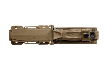 Image of Gerber StrongArm Fixed Blade Knife, Coyote, Serrated, Coyote 30-001059, EDEMO1