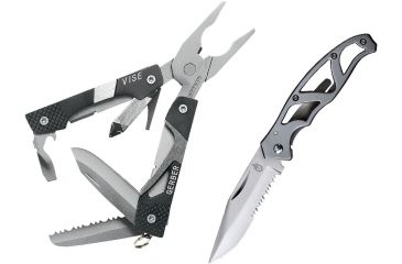 Image of Gerber Vise and Mini Paraframe Folding Knives 31-003205N-DIP