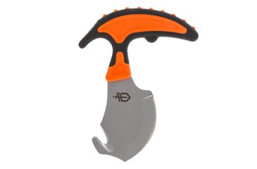 Image of Gerber Vital Skin &amp; Buck Knife, Black/Orange Handle w/Cloth Sheath GE31-002743