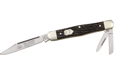 Image of German Eye Whittler Folding Knife,Clip/Pen/Coping Blade, Jigged Bone Handle GESC