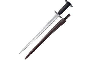 Image of Get Dressed For Battle Rondel Dagger Fixed Blade Knife, 16.5in, Carbon Steel, Black, Wood Handle GB3964