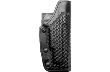 Image of &amp;G K381-XD4W Double Retention Basketweave Black Leather Right Hand Duty Holster 