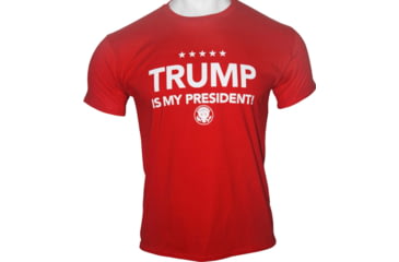 Image of Gi Men's T-shirt Trump Is My President Small Red!