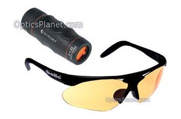 Image of 2-PC Golf Pro Golfing Gift Package - Barska Blue Line 8 x 22 Golf Scope Compact Monocular &amp; Bolle Parole Golf Sunglasse