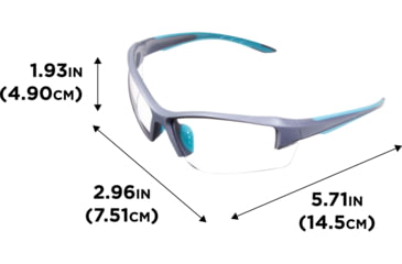 Image of Girls With Guns Assure Protective Safety Glasses &amp; Earmuffs Combo Set, Gray/Teal/Black, One Size, 2388