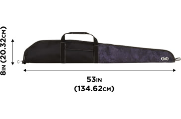 Image of Girls With Guns Midnight Lockable Shotgun Case, 52in Shotguns, Black/Shade Blackout Camo, 53 in x 8 in, 907-52