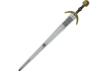 Image of Gladius Cinquedea Sword, 31 unsharpened carbon steel blade, Aged brass finish metal alloy handle, 295