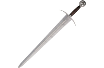 Image of Gladius Daguesse Sword No Scabbard, 26 unsharpened stainless blade, Brown wood handle, 3520