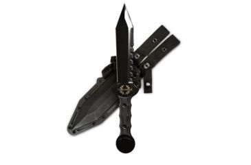 Image of Gladius Thraex Xii Tactical Knive, Full Tang Titanium Coated Stainless Steel Serrated Blade, USG1CP