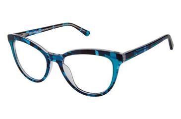 Image of Glamour Editor's Pick GL1023 Prescription Eyeglasses - Frame TEAL PATTERN, Size 51/17mm GL102302