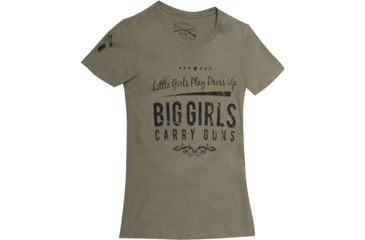 Image of Glock Od Green Short Sleeve T Shirt Big Girl W/guns Xl