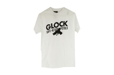 Image of Glock Safe Action Short Sleeve Shirt, White, XL, GLAP95085