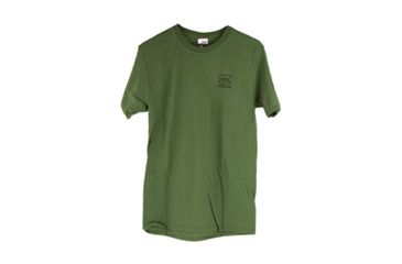 Image of Glock Short Sleeve "Repelling Logo" Shirt, OD Green, XL, GLAP95067